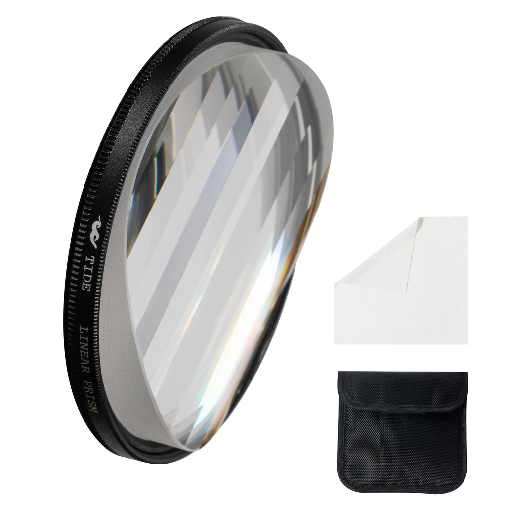 Tide Optics Linear Prism Filter - Prism Camera Lens Threaded Filter - Tide Optics