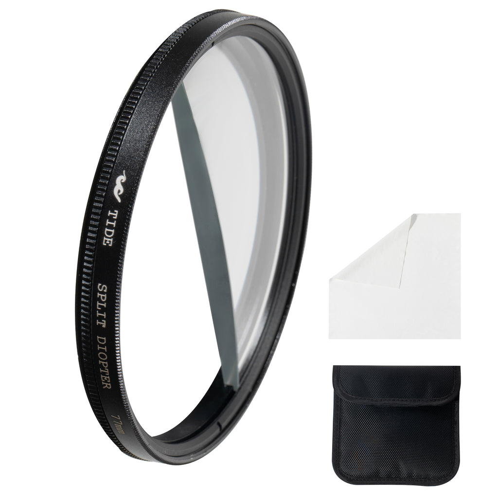 Tide Optics Split Diopter Filter - Prism Camera Lens Threaded Filter - Tide Optics